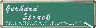 Gerhard Strack Visitenkarte